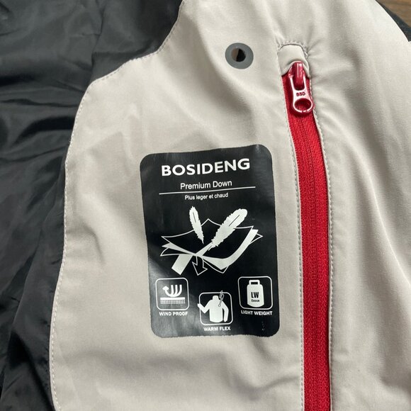 Bosideng Women's Gray Hooded Puffer Coat Long Length Winter Outerwear Sz 2 - Picture 9 of 12